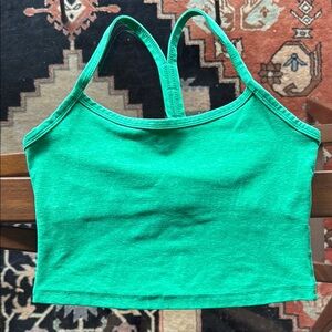 Beyond Yoga Spacedye Slim Racerback Cropped Tank - size Small